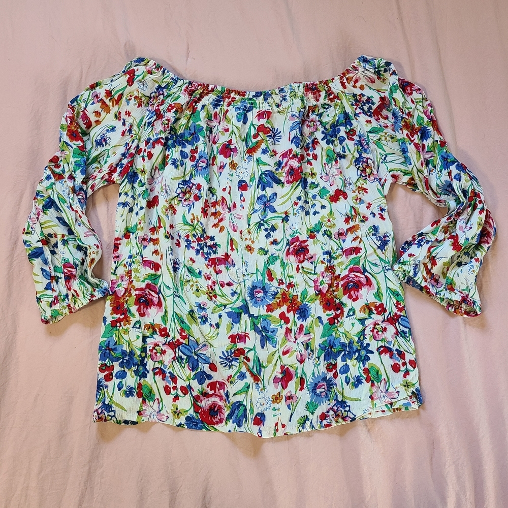 Off the shoulder crop top